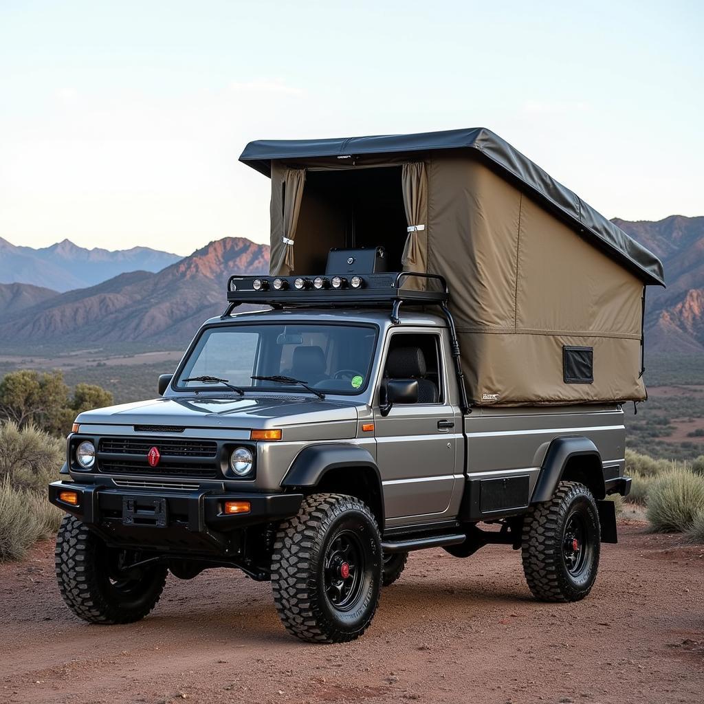 Lada Niva Camper Umbau: Ein robuster Offroader wird zum gemütlichen Zuhause auf Rädern.