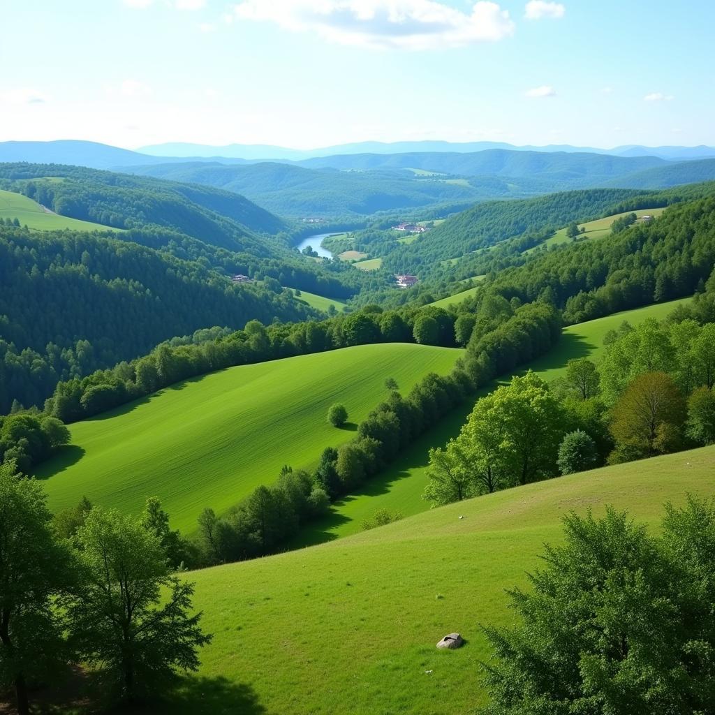 Landschaft des ehemaligen Landkreises Ziegenrück