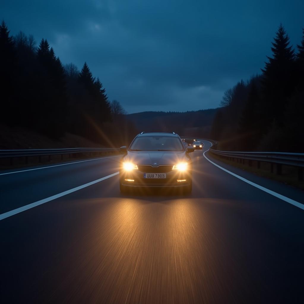 Lichthupe beim Überholen auf der Autobahn