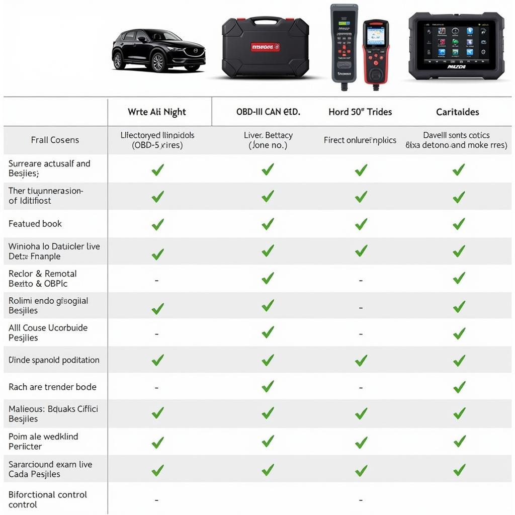 Vergleich verschiedener Diagnosegeräte für den Mazda CX-5 2019