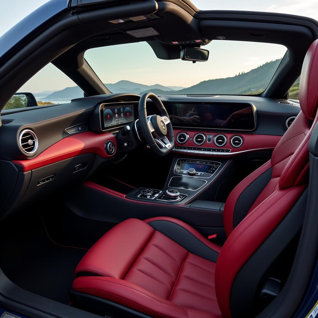 Luxuriöses Interieur des Mercedes-AMG GT Roadster