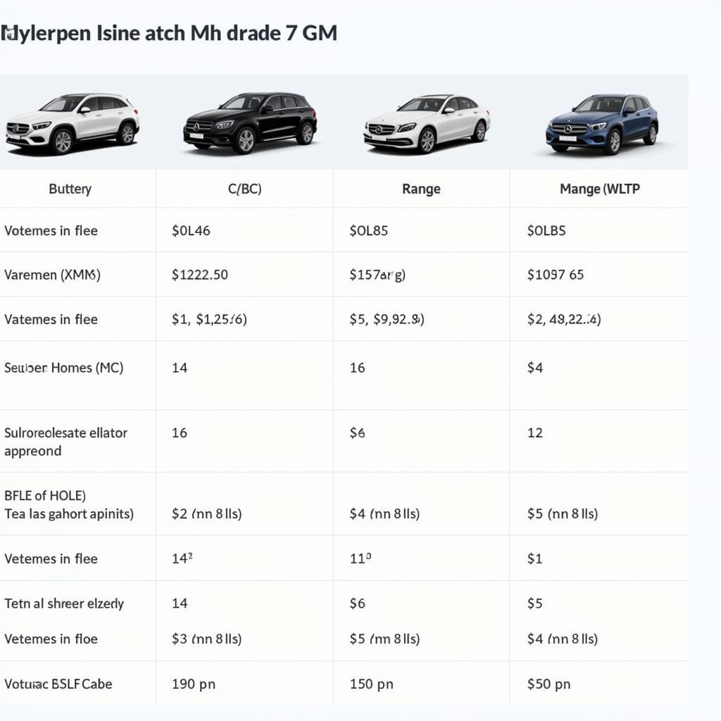 Vergleich der Reichweite des Mercedes EQE mit anderen Elektrofahrzeugen.