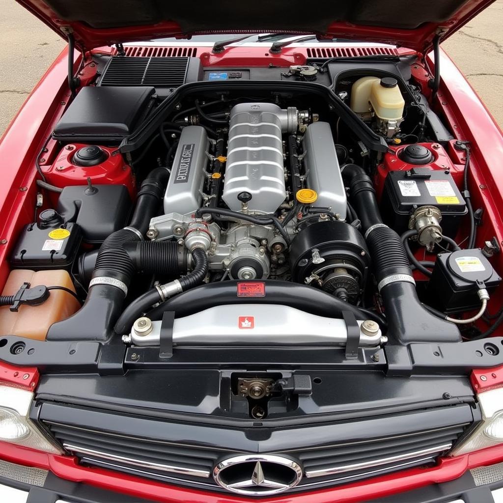 Mercedes SL500 R129 Motorraum