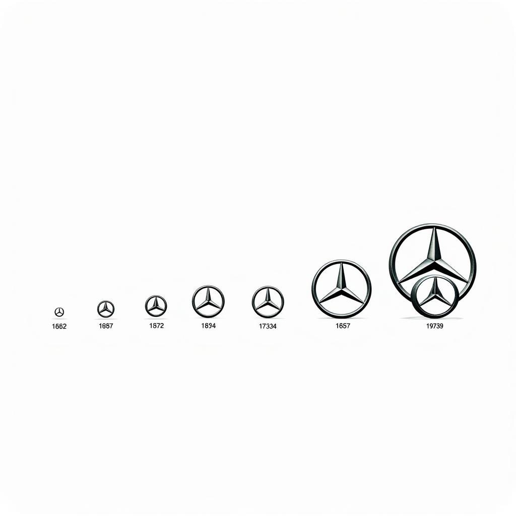 Evolution des Mercedes-Sterns