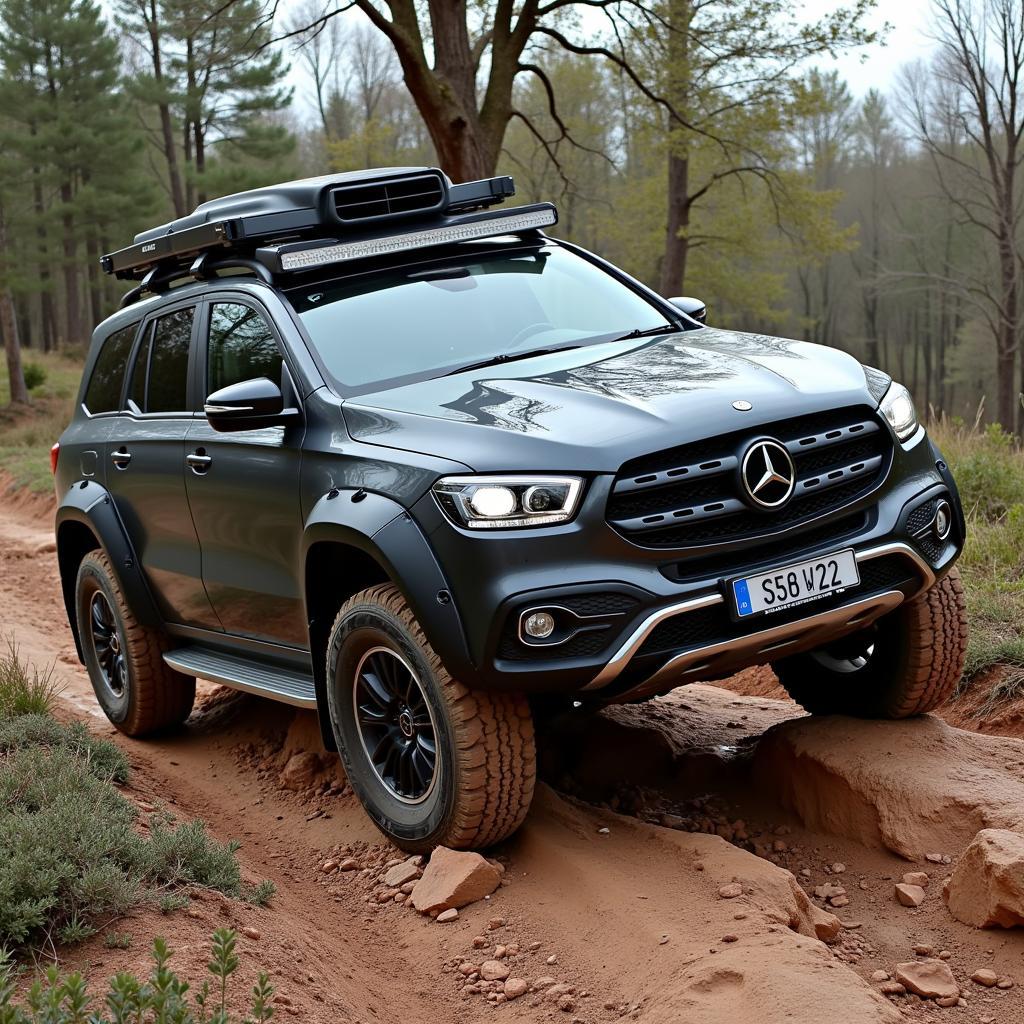 Mercedes X350d Offroad-Fahren