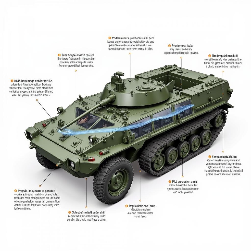 Militär Amphibienfahrzeug Konstruktion