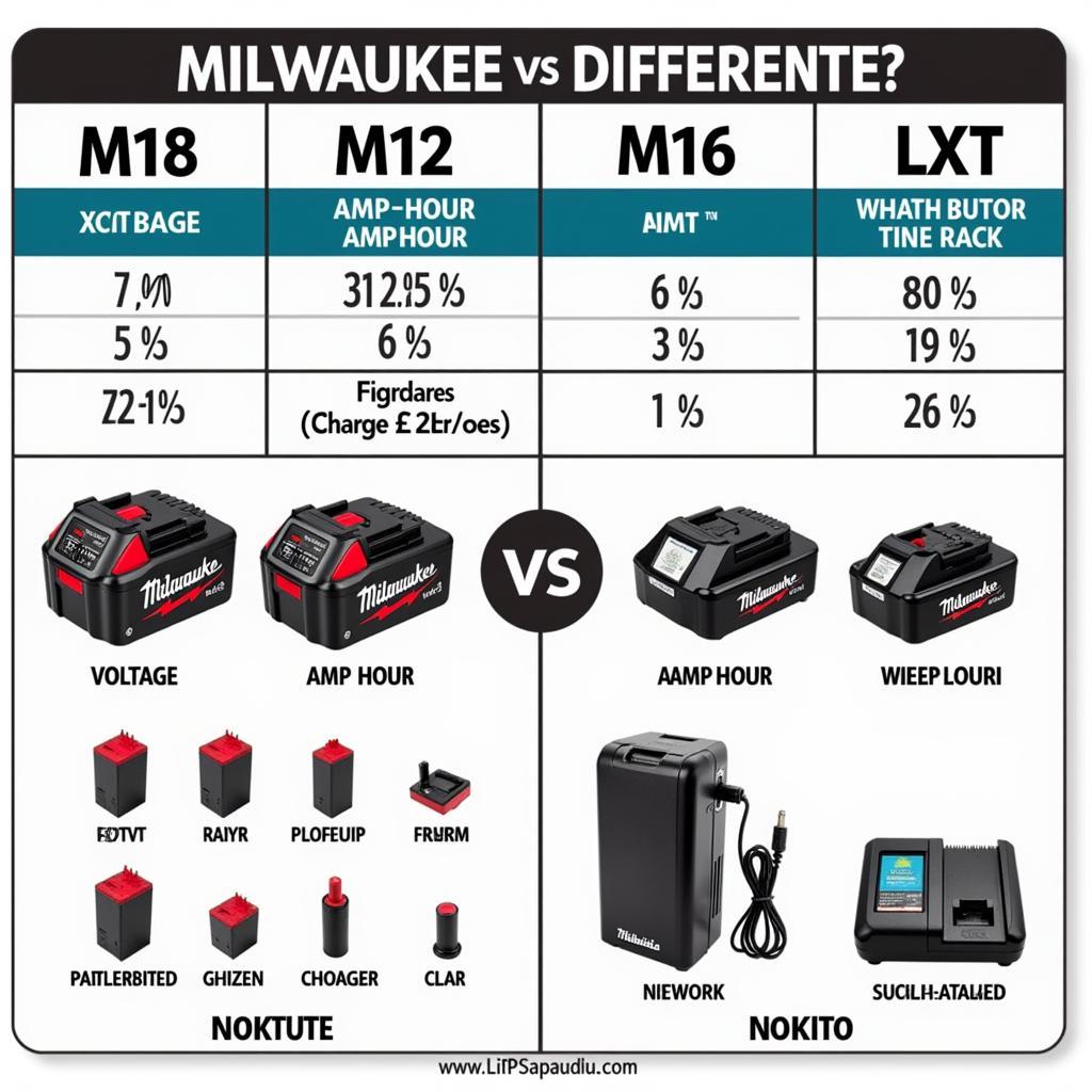 Milwaukee und Makita Akkuvergleich