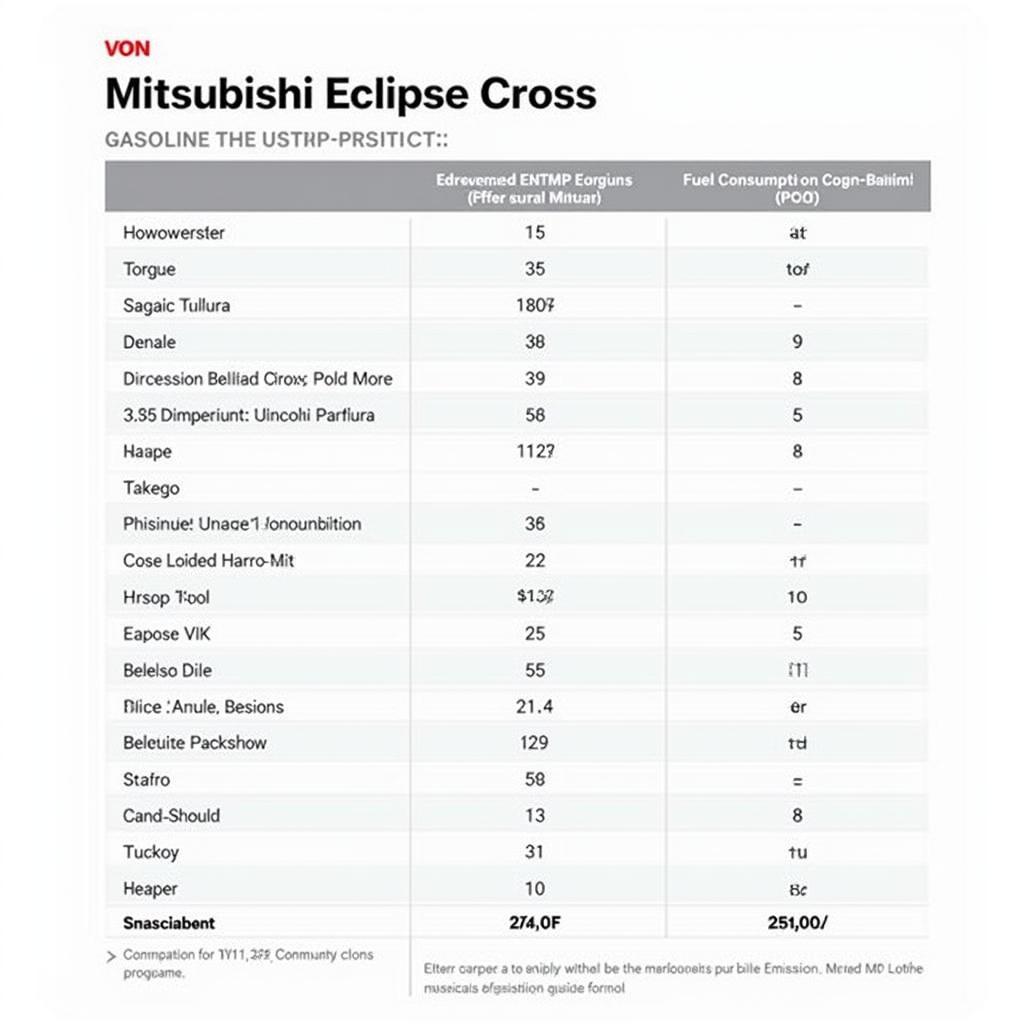 Technische Daten des Benzinmotors im Mitsubishi Eclipse Cross