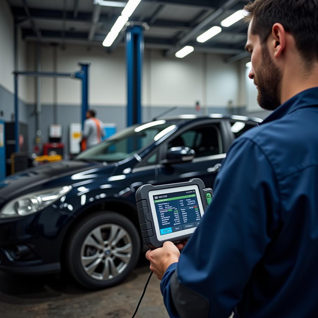 Moderne Diagnosegeräte bei Auto Bühler Sasbach