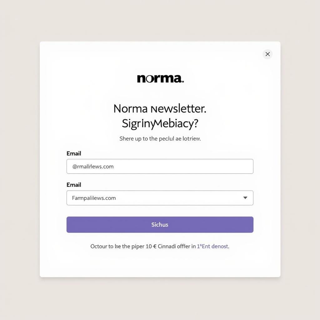 Anmeldung zum Norma Newsletter