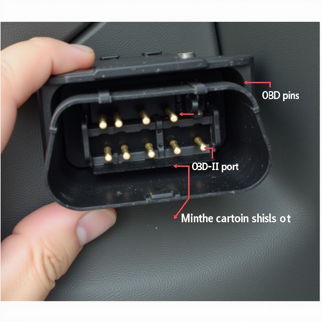 OBD-Schnittstelle im Fahrzeug