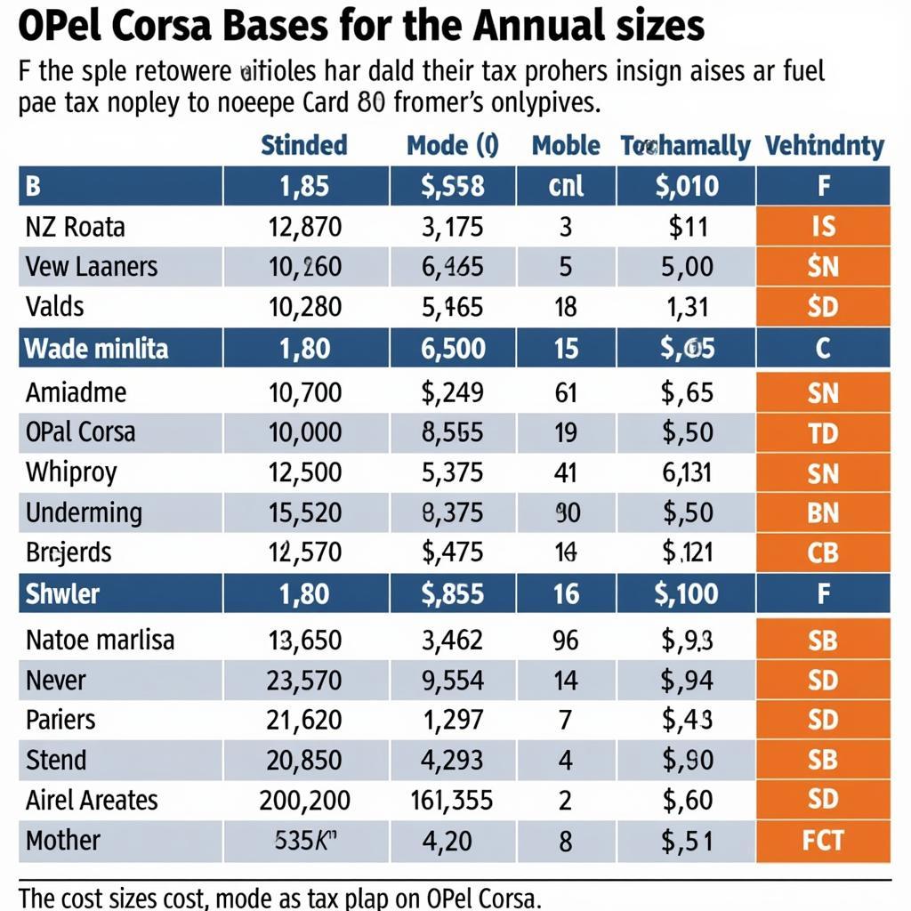 Opel Corsa Steuer Vergleich Modelle