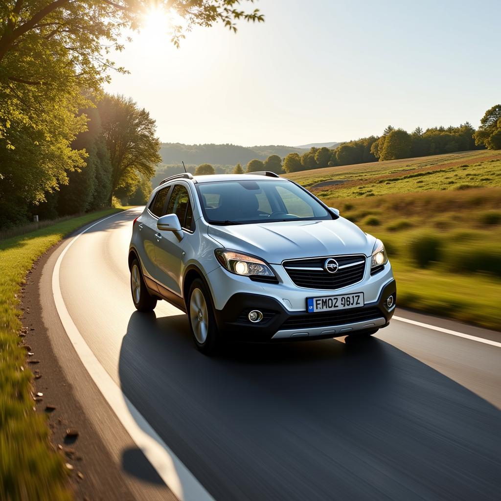 Opel Mokka Automatik Diesel auf der Landstraße