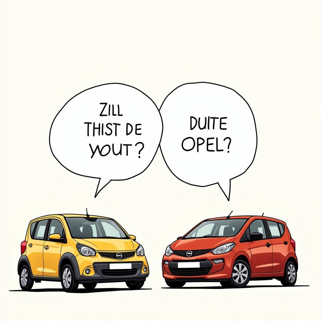 Zwei Opel treffen sich: Ein witziges Szenario