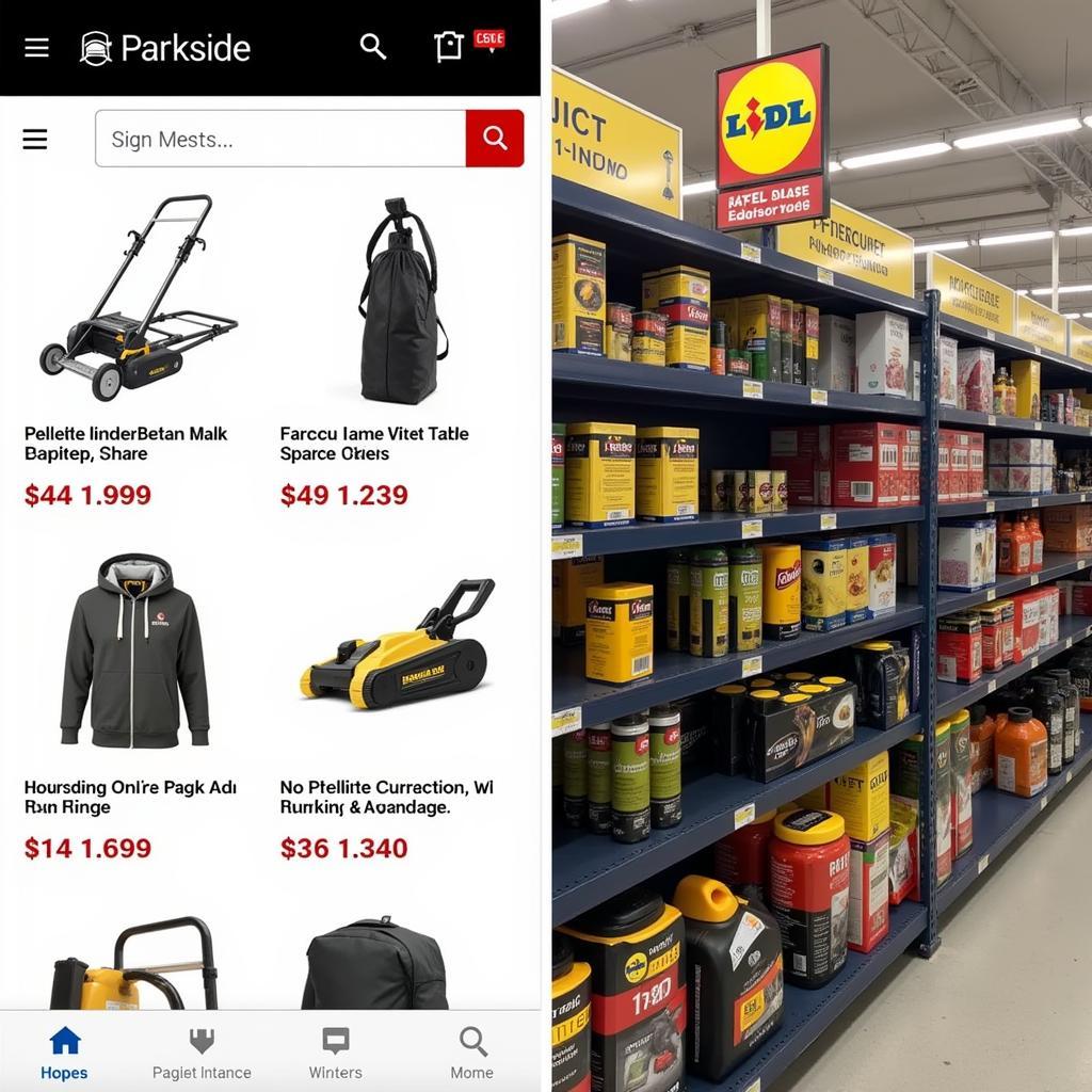 Vergleich Parkside Onlineshop und Lidl Angebot