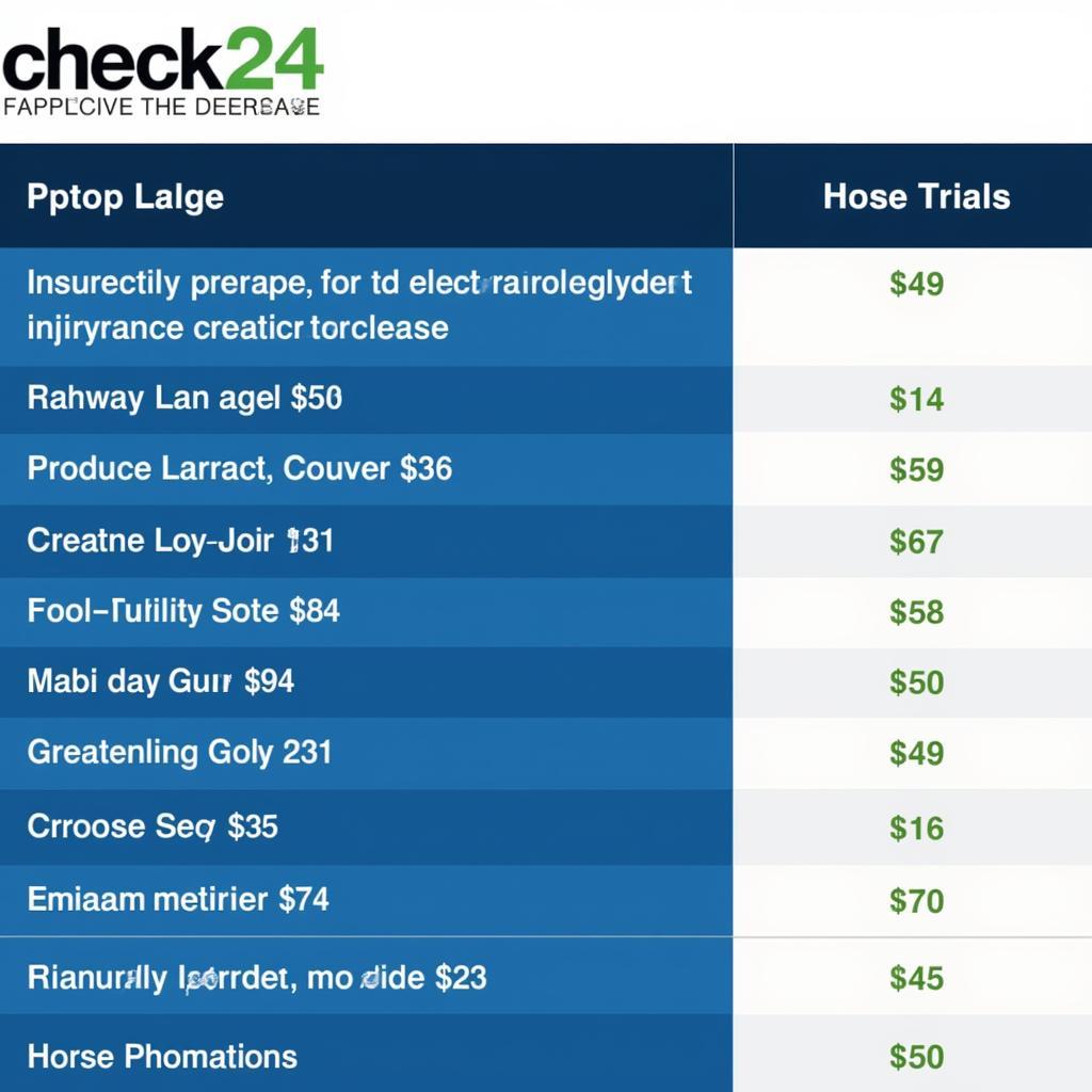 Kosten der Pferdeanhänger Versicherung auf Check24