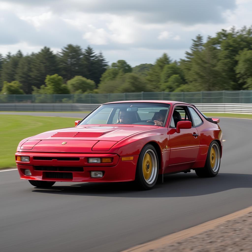 Porsche 924 Carrera GT auf der Rennstrecke