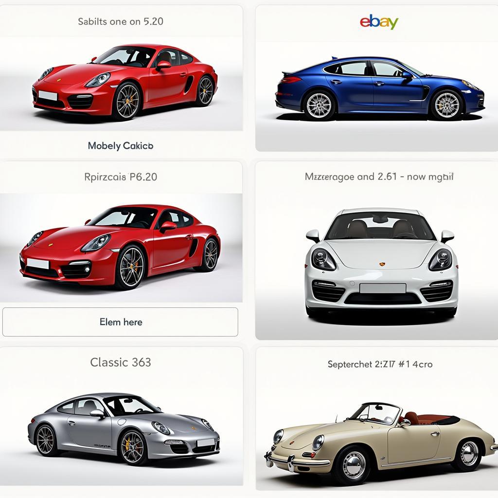 Porsche Modelle auf eBay: 911, Cayenne, Panamera und mehr