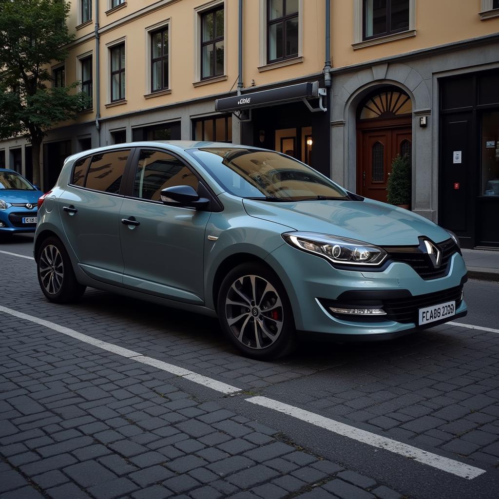 Renault Megane parken in der Stadt