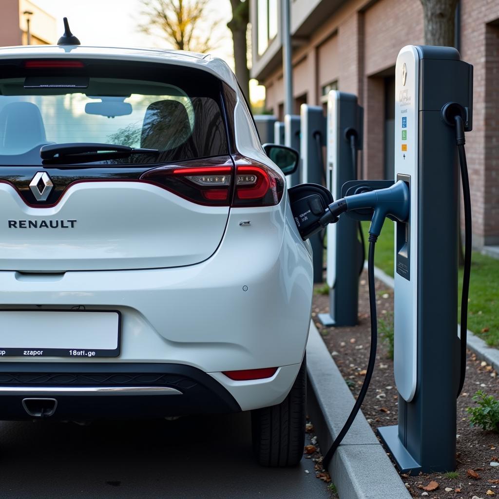 Renault Zoe Laden an Ladestation