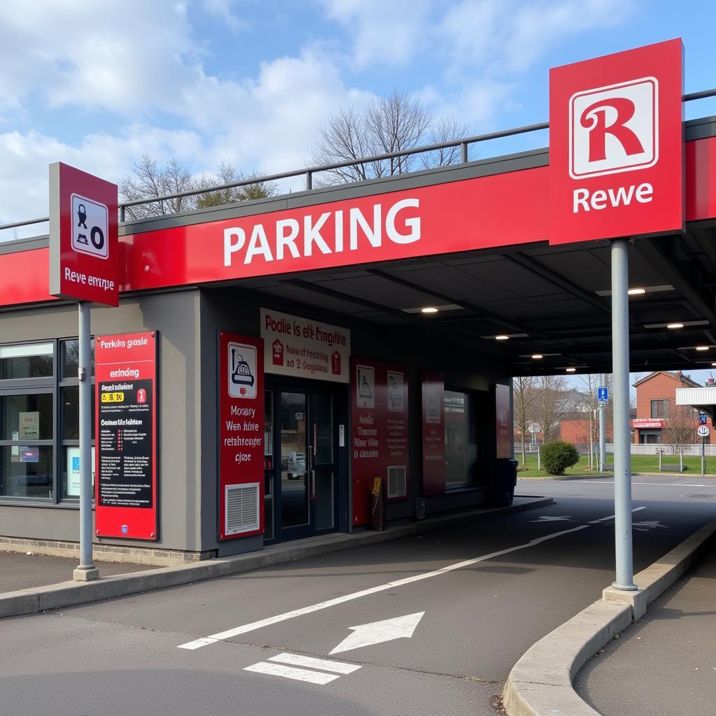 Einfahrt Rewe Parkhaus Köln