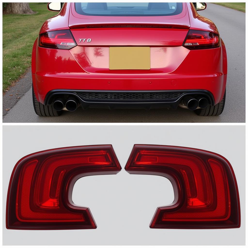 Original vs. Nachbau Rückleuchten Audi TT 8N