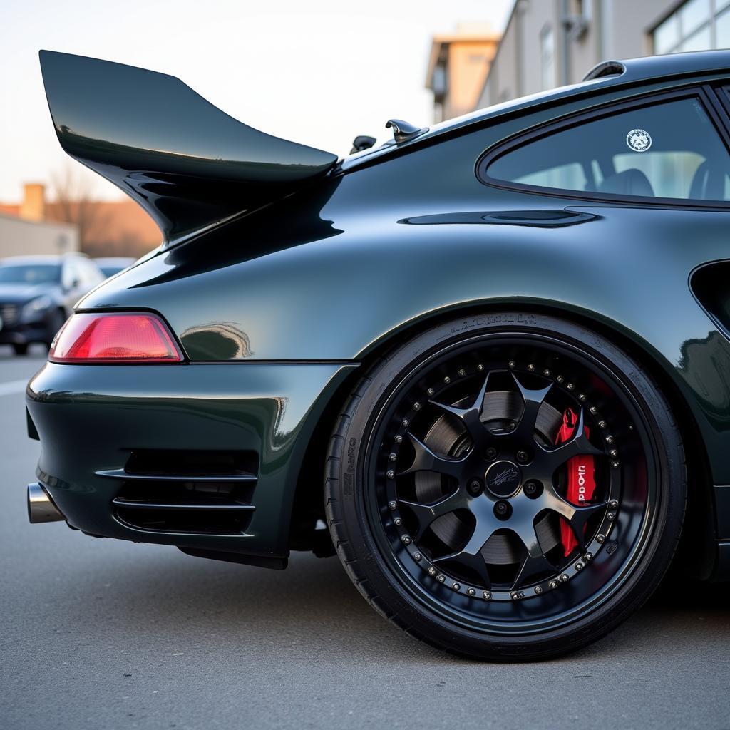 RWB 993 Porsche Felgen Heckflügel