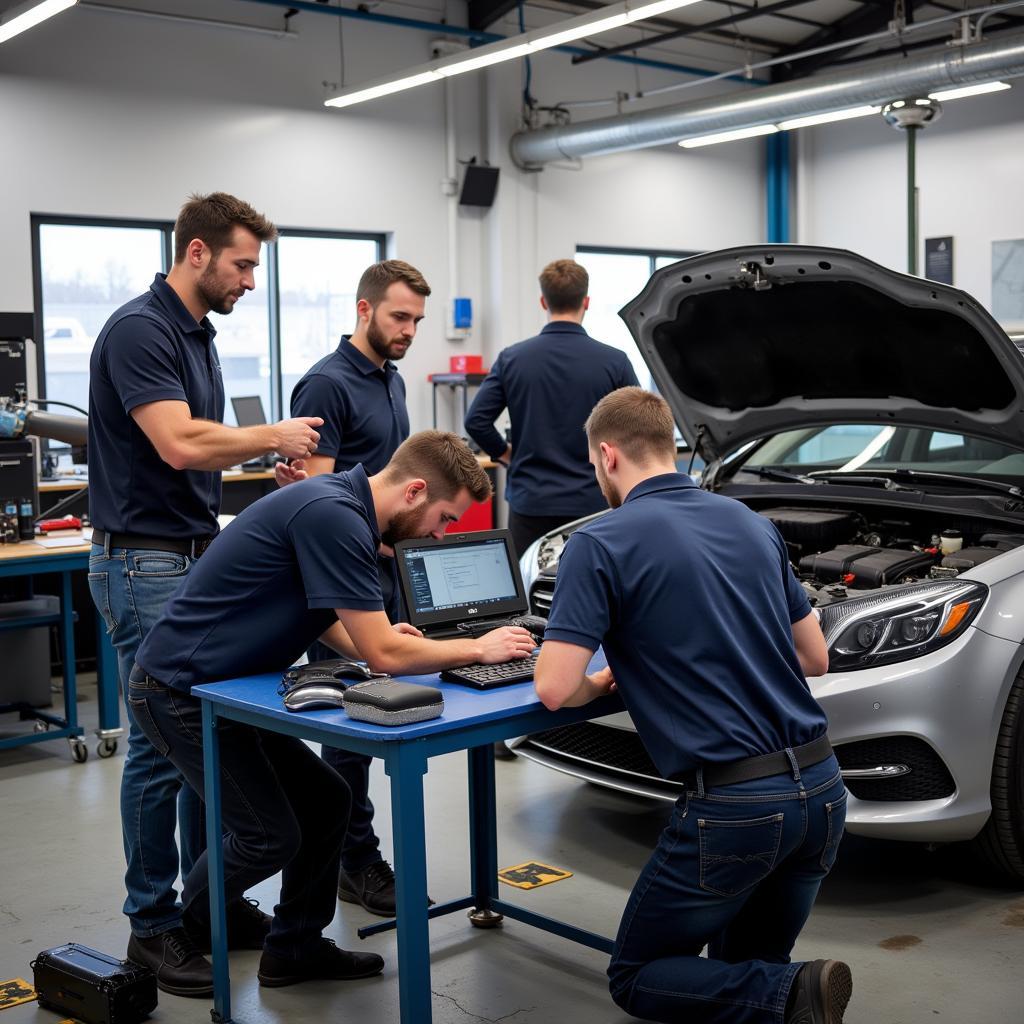 Schulung für Paket.ag Produkte für Kfz-Mechaniker