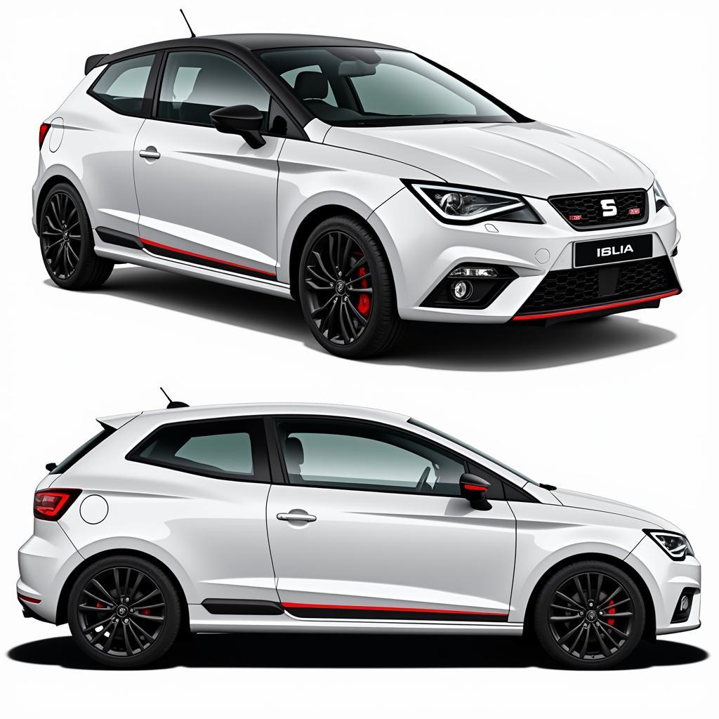 Modernes Design des Seat Ibiza