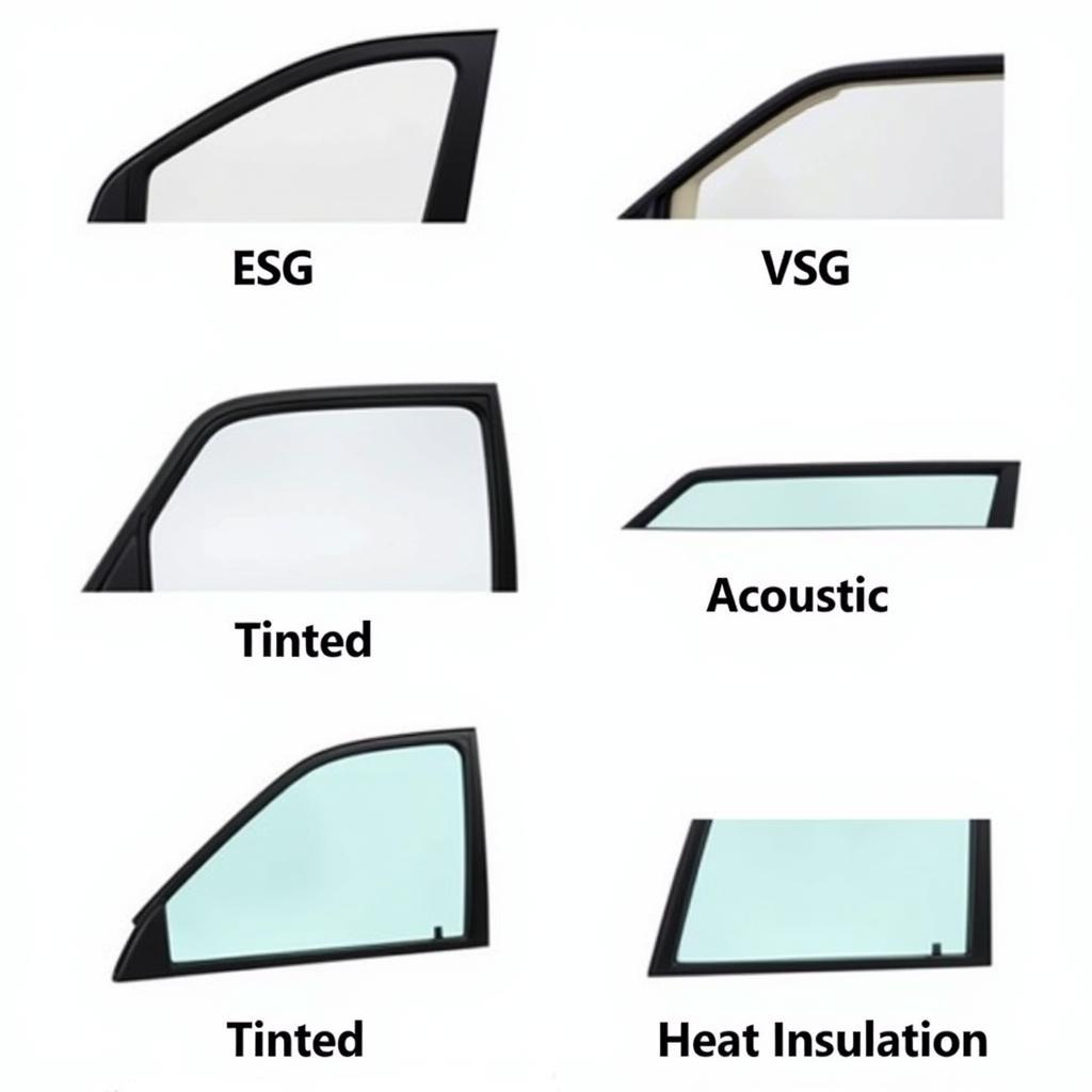 Typen von Auto Seitenscheiben