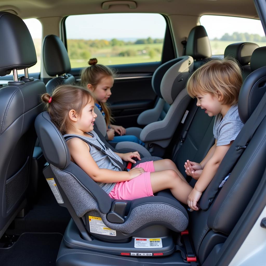 Sicherheit im Auto mit drei Sitzen