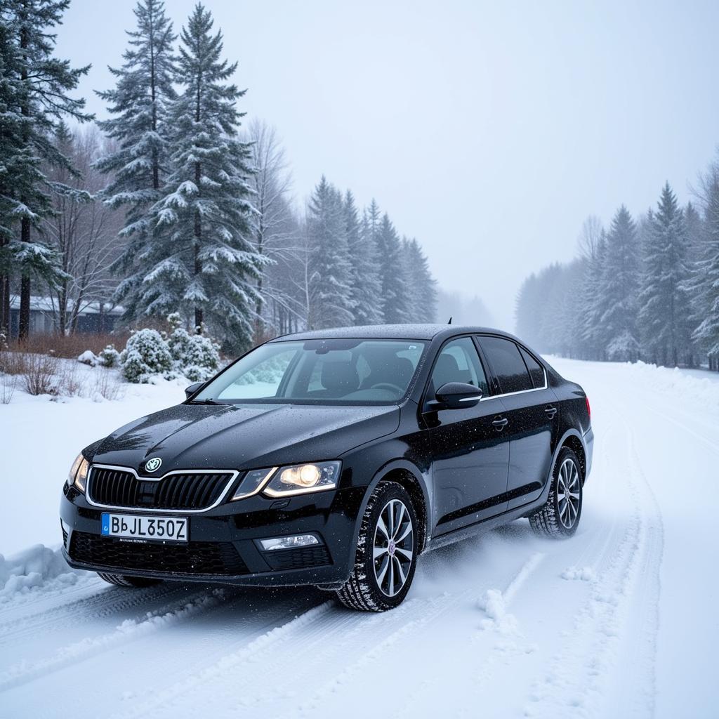 Skoda Octavia mit Winterreifen