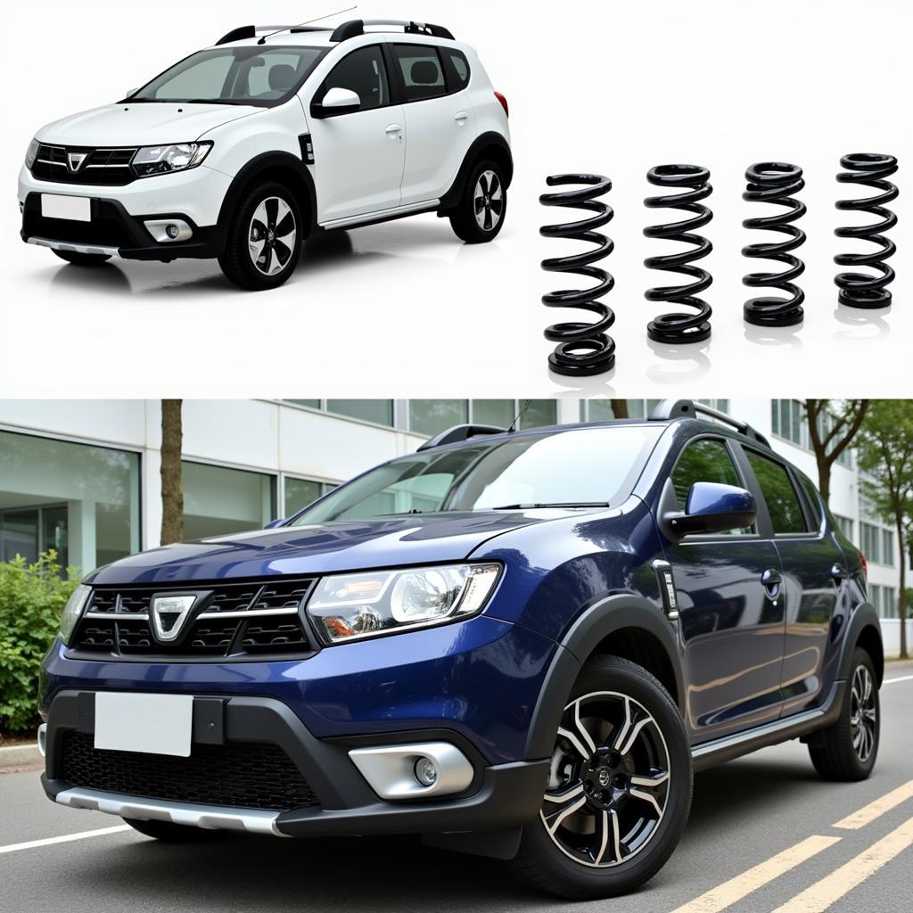 Sportfedern für Dacia Sandero Stepway: Sportliches Fahrverhalten und Tieferlegung.