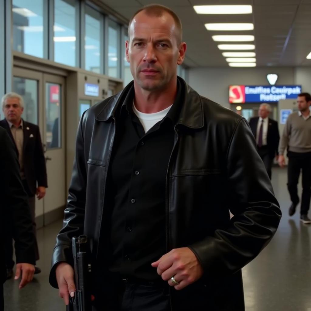 John McClane am Flughafen in Stirb Langsam 2