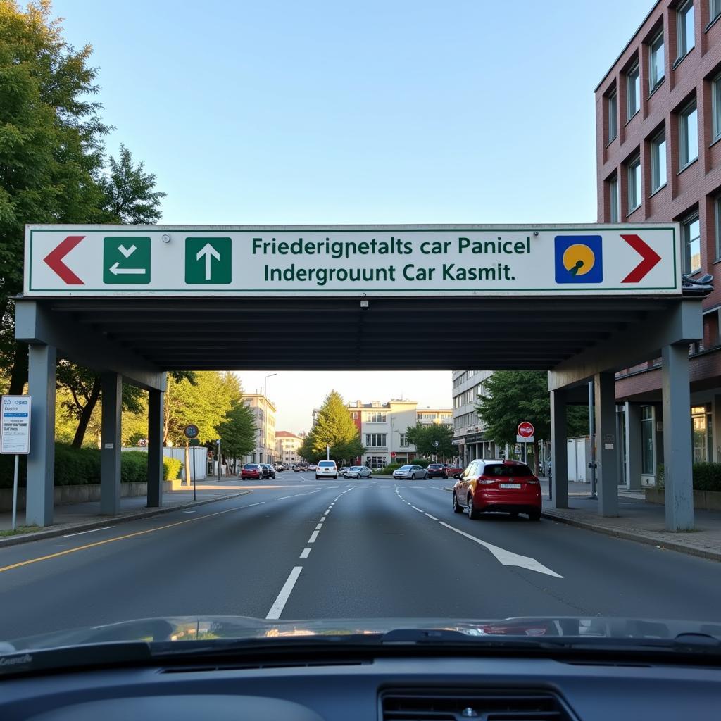 Ausfahrt der Tiefgarage Friedrichsplatz Kassel