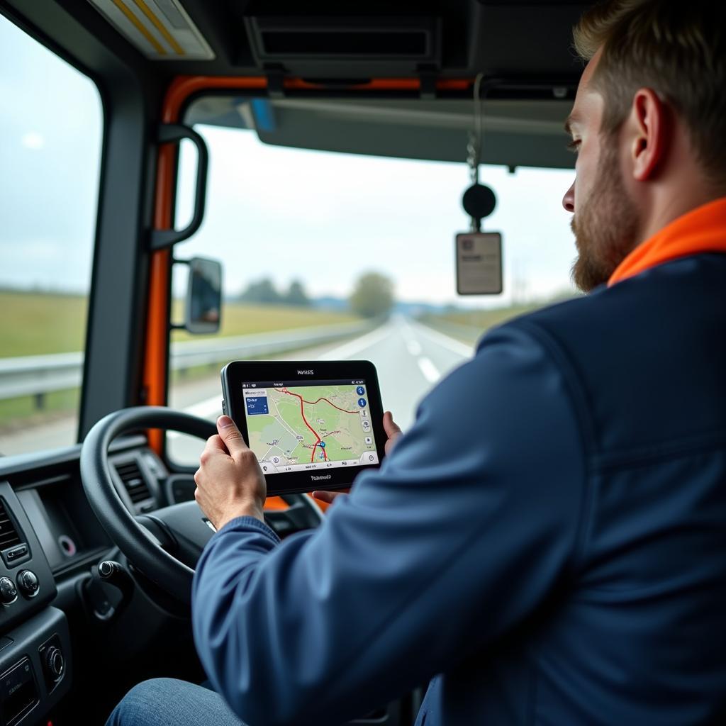 TomTom LKW Navigation im Einsatz