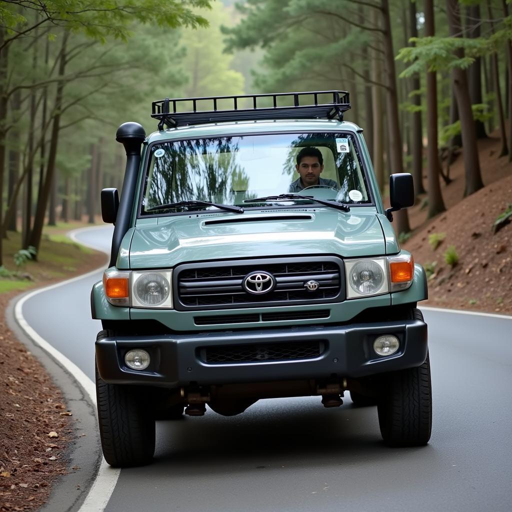 Probefahrt mit einem gebrauchten Toyota Land Cruiser