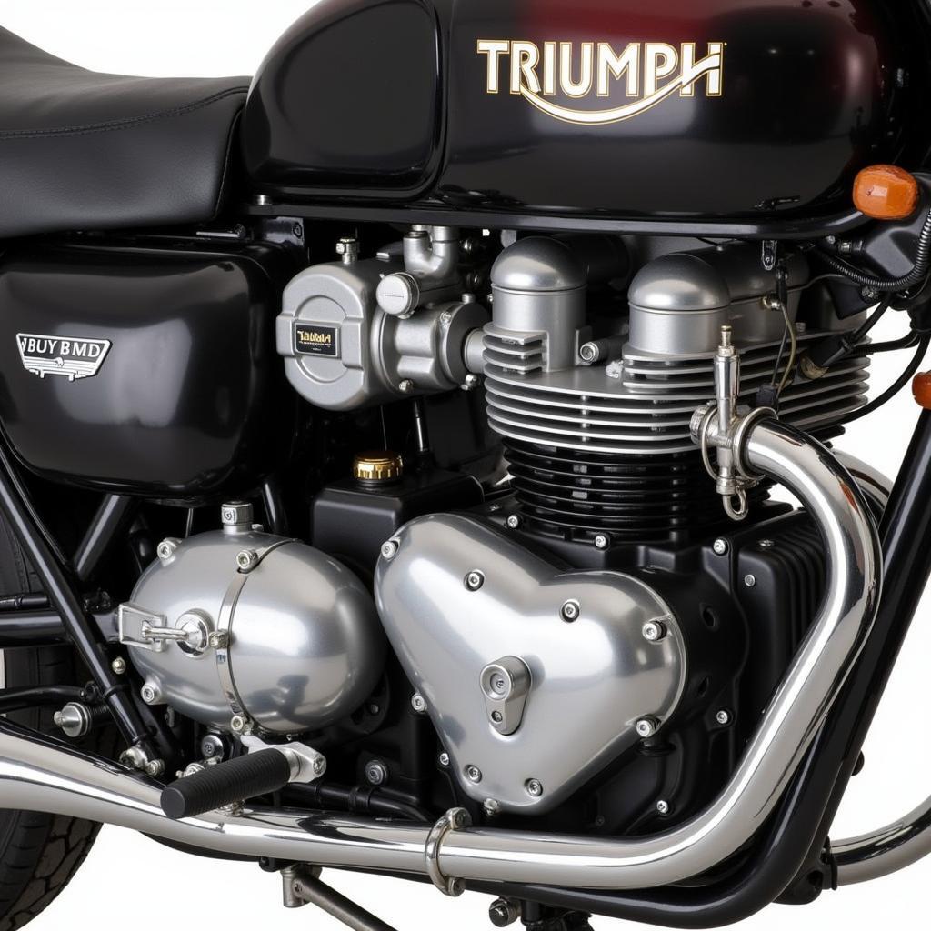 Der kraftvolle Motor der Triumph T140 Bonneville