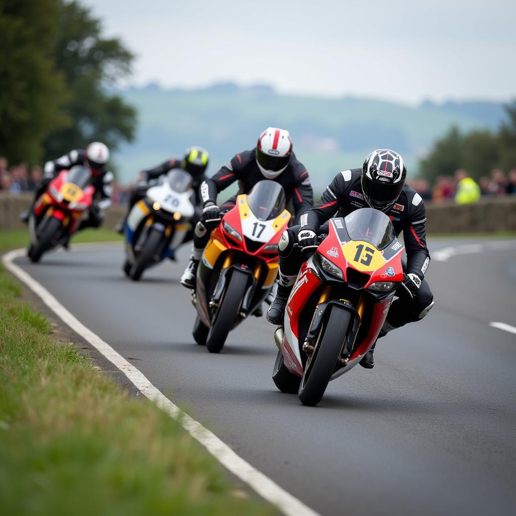 TT Motorrad Rennstrecke auf der Isle of Man