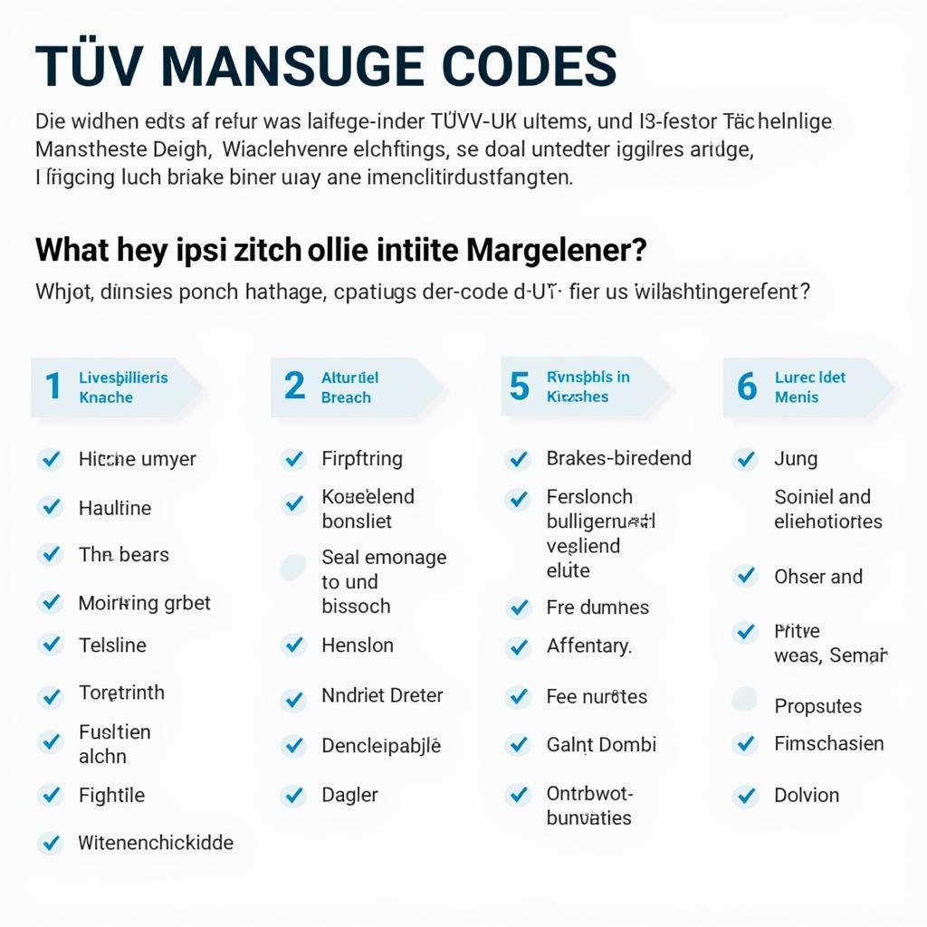 TÜV Mängel Code Liste mit Erklärungen