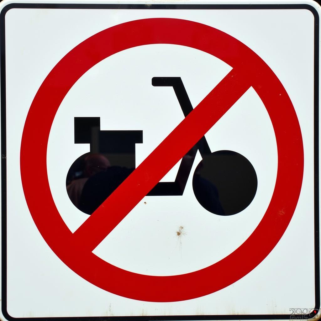 Überholverbot für einspurige Fahrzeuge Schild