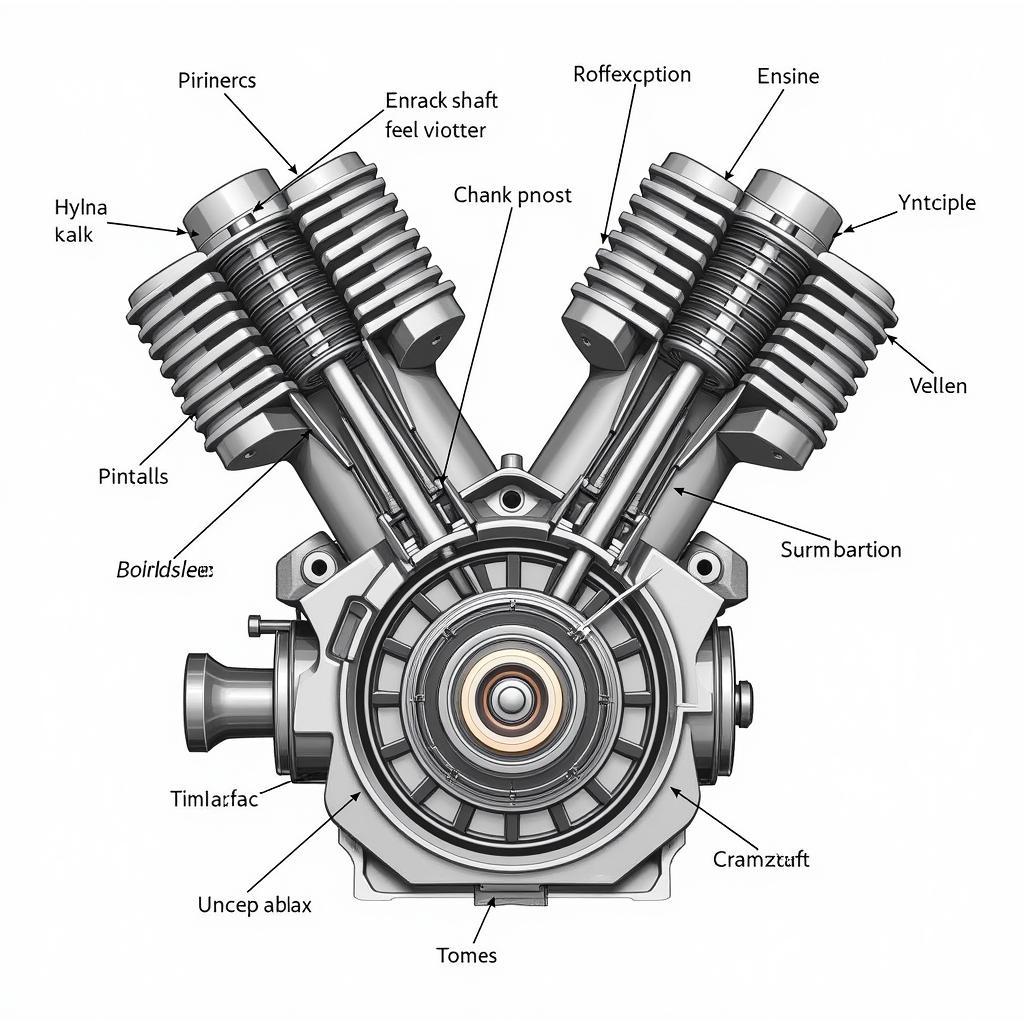 V-Motor 3 Liter Aufbau