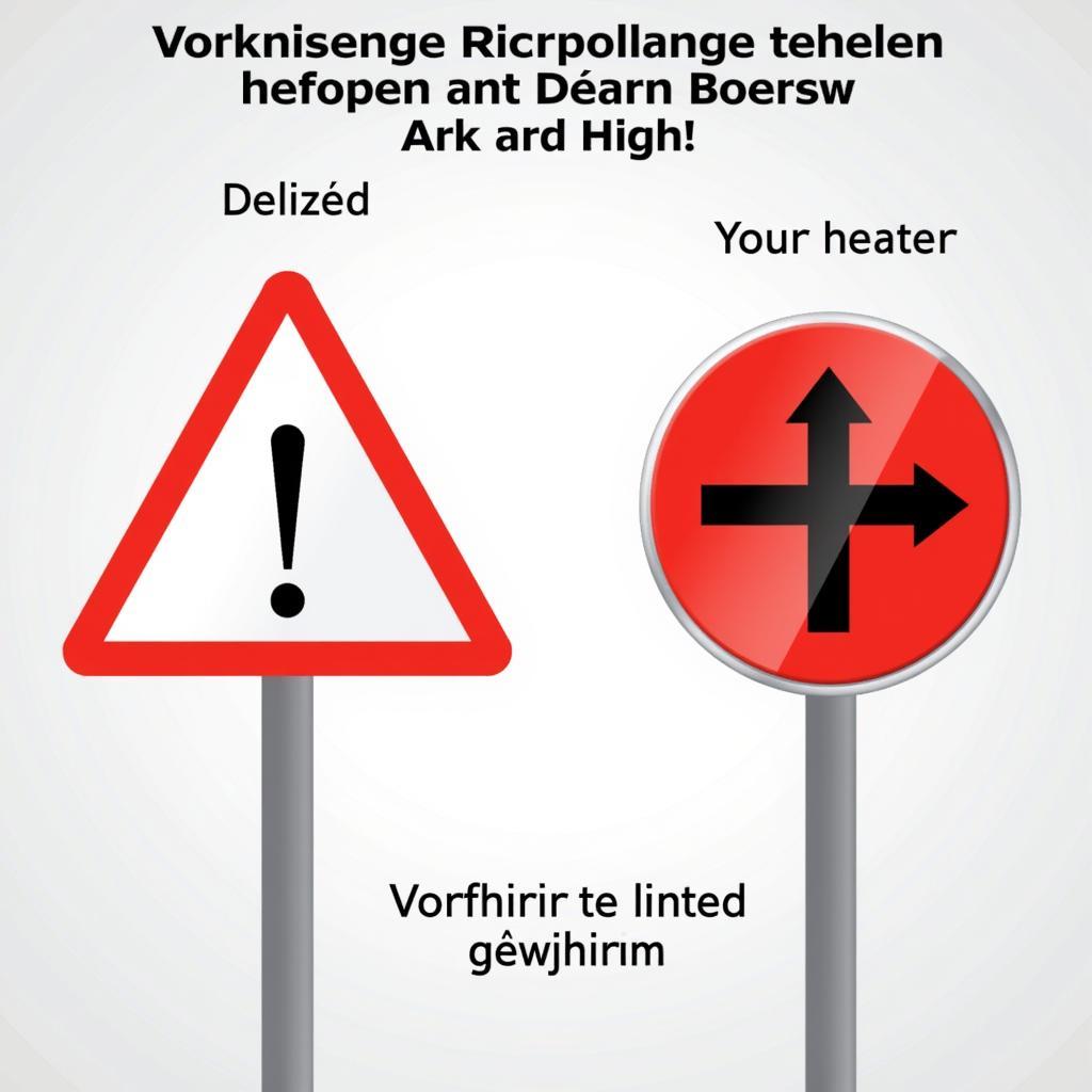 Das Verkehrsschild "Vorfahrt gewähren"