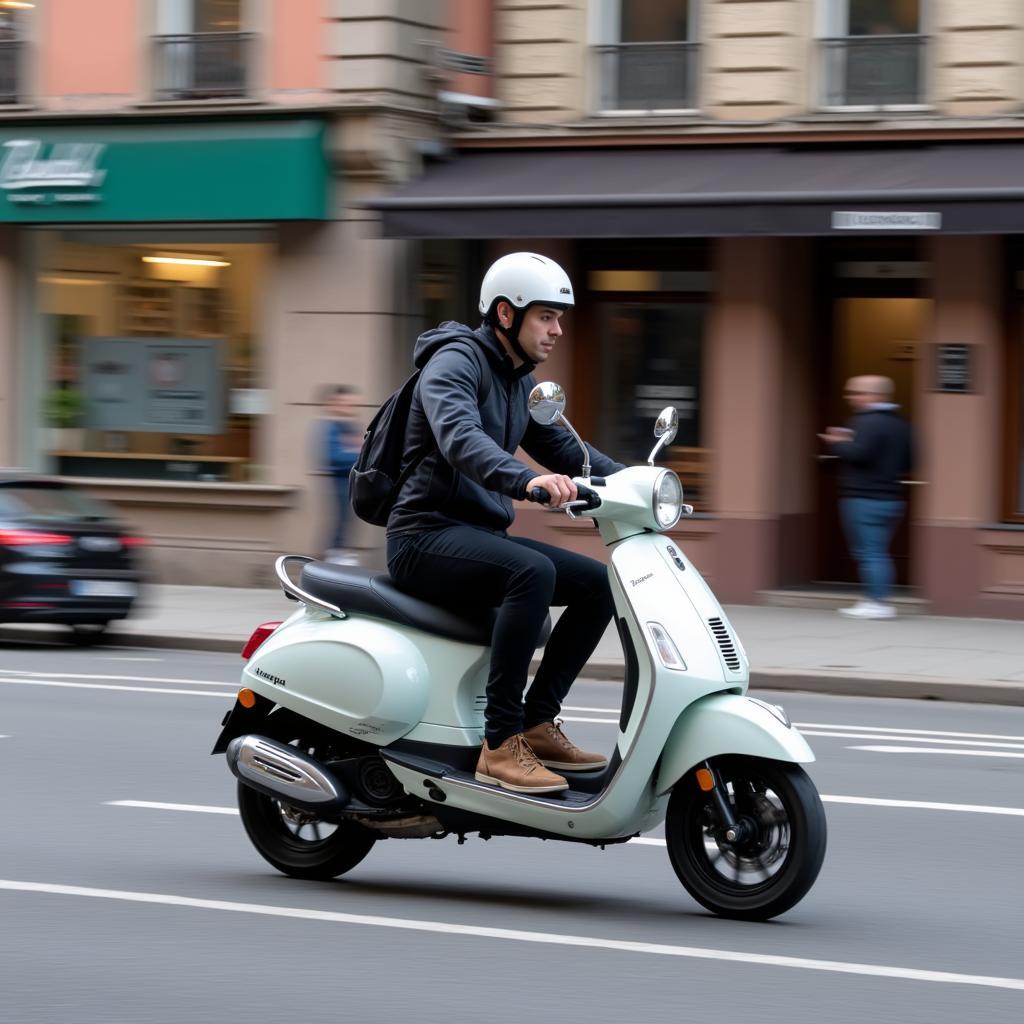 Vespa E Elektro-Roller Fahrerlebnis