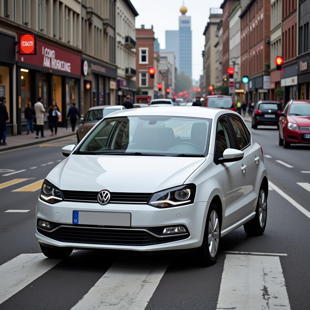 Volkswagen Polo im Stadtverkehr