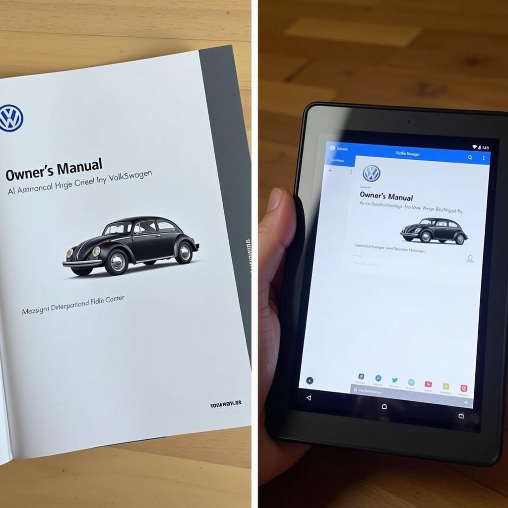 VW Betriebsanleitung digital vs. gedruckt