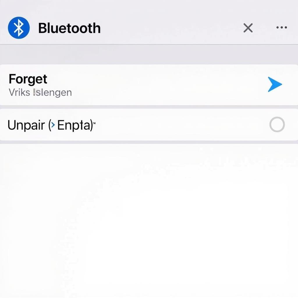 VW Bluetooth Reset am Smartphone