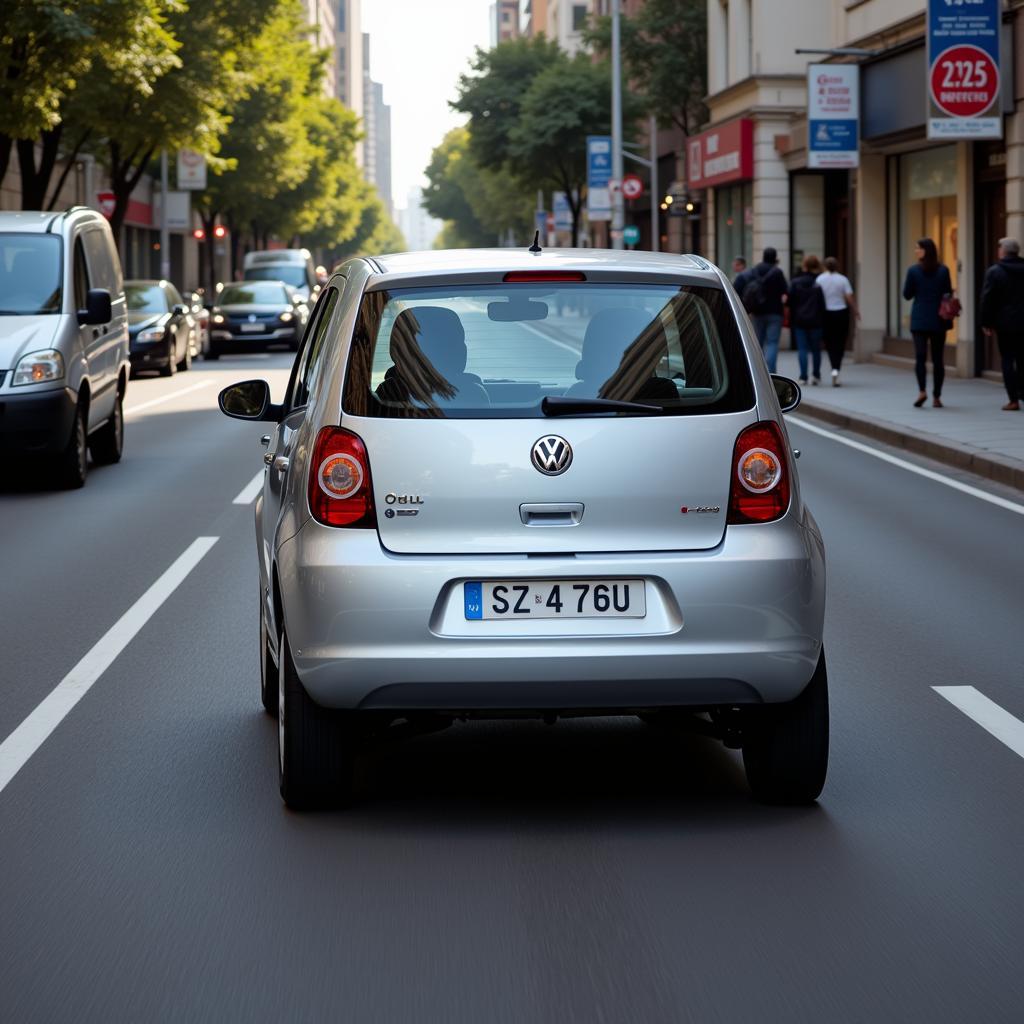 VW Fox 2005 im Stadtverkehr