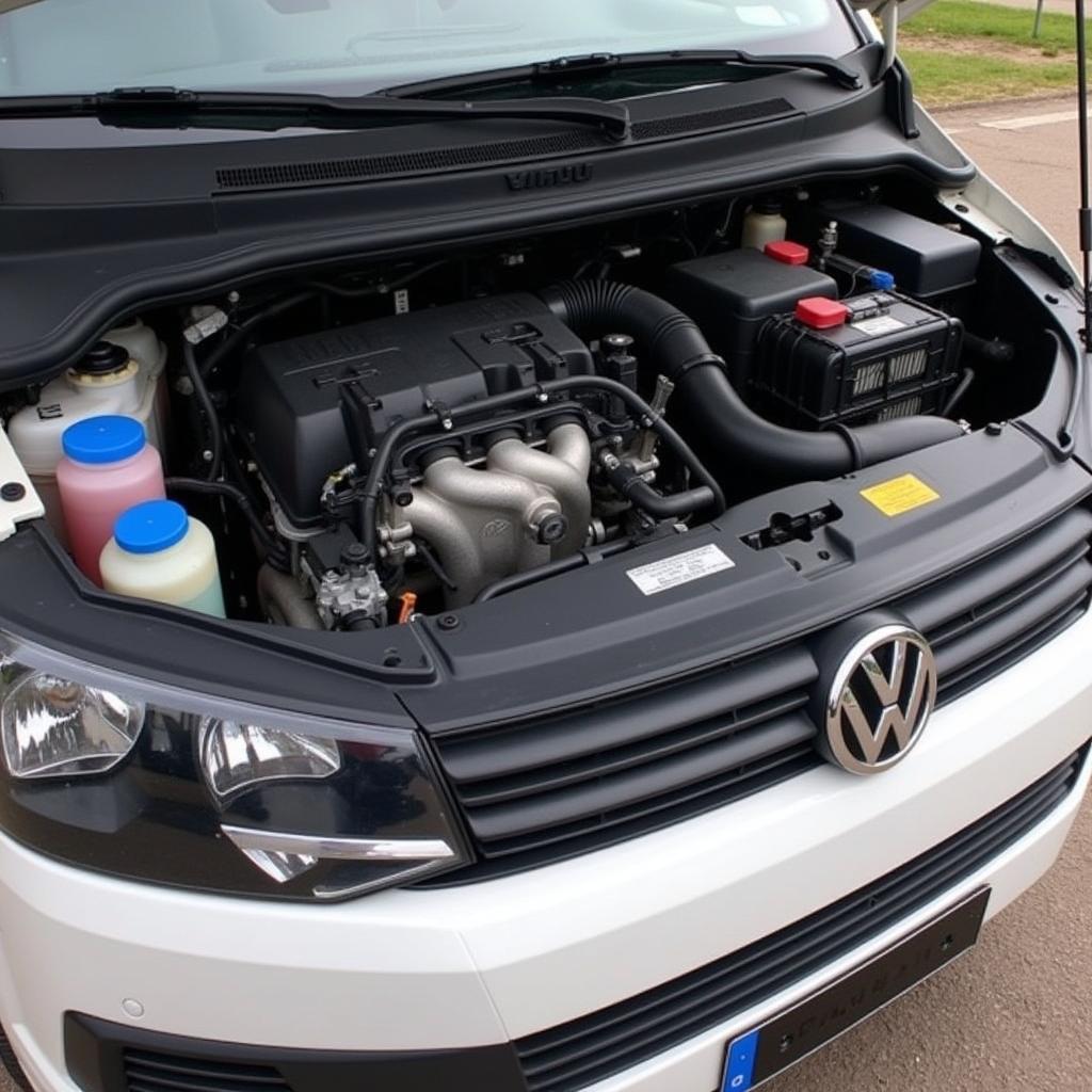 VW Multivan T7 Gebraucht: Motorraum