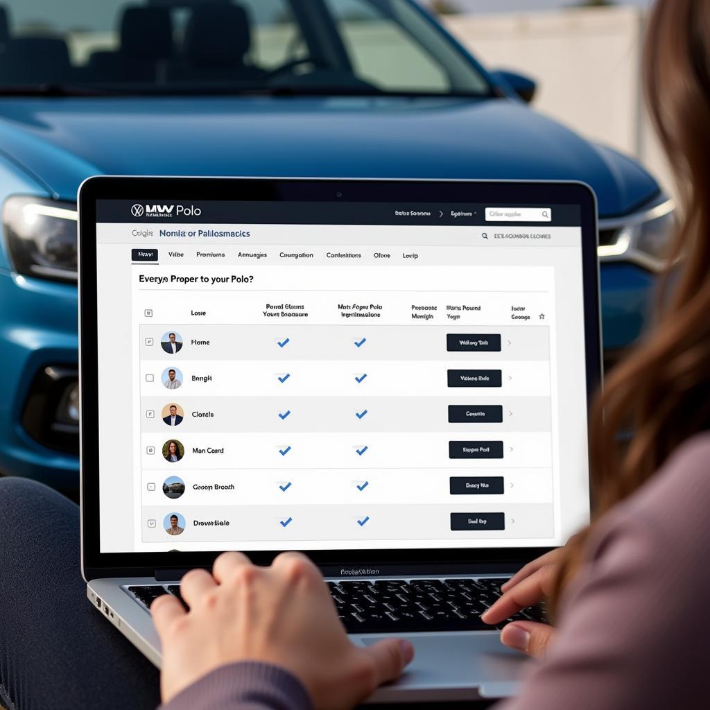 Online Vergleich VW Polo Versicherung